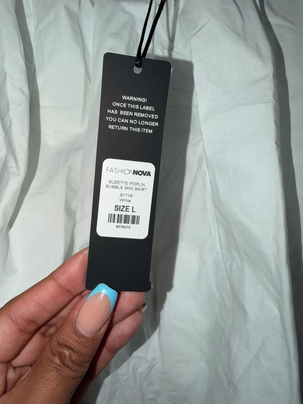 Fashion Nova White Suzette Poplin Bubble Mini Skirt - Picture 2 of 2